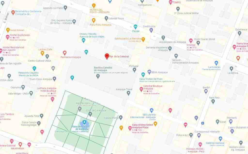 punto de encuentro arequipa mi free tour